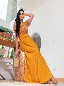 Women Dresses - 芥末黃 - 查看 2