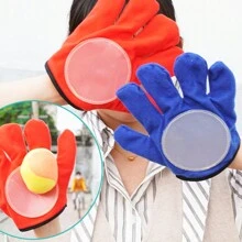 Juguete de Guante de Pelota Pegajosa de Ventosa, Pelota de Juego de Deportes al aire libre, Pelota de atrapar y lanzar en la palma, Juguete de Juego de Fiesta de Playa, Regalo de Pascua, Regalo del Día del Niño, Conjuntos de Juegos al aire libre para patio trasero, Regalos para Niños en el Día del Niño - Beis - Ver 7