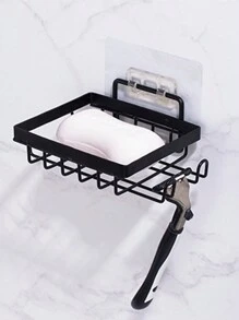 1pc Wall Mounted Soap Dish Home Bathroom Decor Back To School