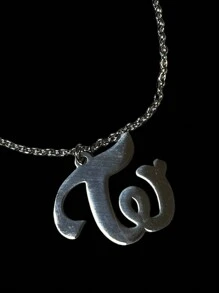 Twice Pulsera / Collar plateado ajustable de acero inoxidable - Pulsera - Ver 2