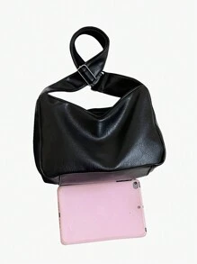 休闲时尚男士简约 PU 防水斜挎包,宽肩带,方形,单隔层,适合日常通勤或旅行斜挎包工作周末露营黑色包徒步旅行大容量多功能户外度假秋冬多功能复古趣味礼物圣诞钱包节日感恩节礼物侧包手提包情人节节日必需品斜挎包贴纸返校情人节礼物复古单肩包礼品包斜挎包春季复古包学校用品男士斜挎包男士侧包毕业 - 黑色 - 查看 9