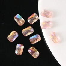 10 peças Contas de Vidro Facetadas de Qualidade Premium 7*9mm, Contas de Grade de Cristal Artificial de Vidro para Fabricação de Joias DIY