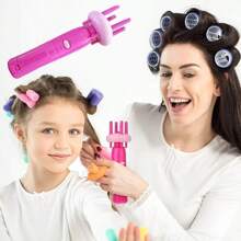 Máy tết tóc xoắn nhanh bằng điện Công cụ tạo kiểu tóc chạy bằng pin phổ biến cho người lớn và trẻ em (Không bao gồm pin) - Nhiều màu - Xem 2
