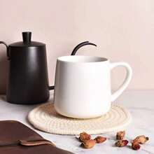 Cană ceramică minimalistă, culoare solidă, cu burtă mare, căni de cafea foarte atractive, lapte, cupluri, cadouri, absolvire, uz zilnic, festival, cană de apă de mare capacitate pentru întoarcerea la școală - Multicolor - Vizualizare 18