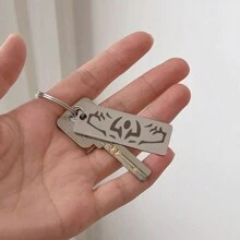 1pc Gojo Keychain, Unisex Anime Cartoon Keychain, Ornament For Bag And Gift - Multicolor - View 3