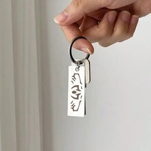 1pc Gojo Keychain, Unisex Anime Cartoon Keychain, Ornament For Bag And Gift - Multicolor - View 2