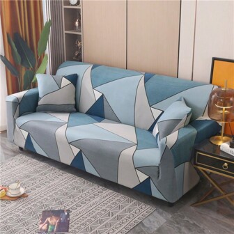 1pc Elastic Sofa Cover, Polyester Fiber Knitted Milk Silk All-Inclusive Four-Season General Purpose Sofa Cover