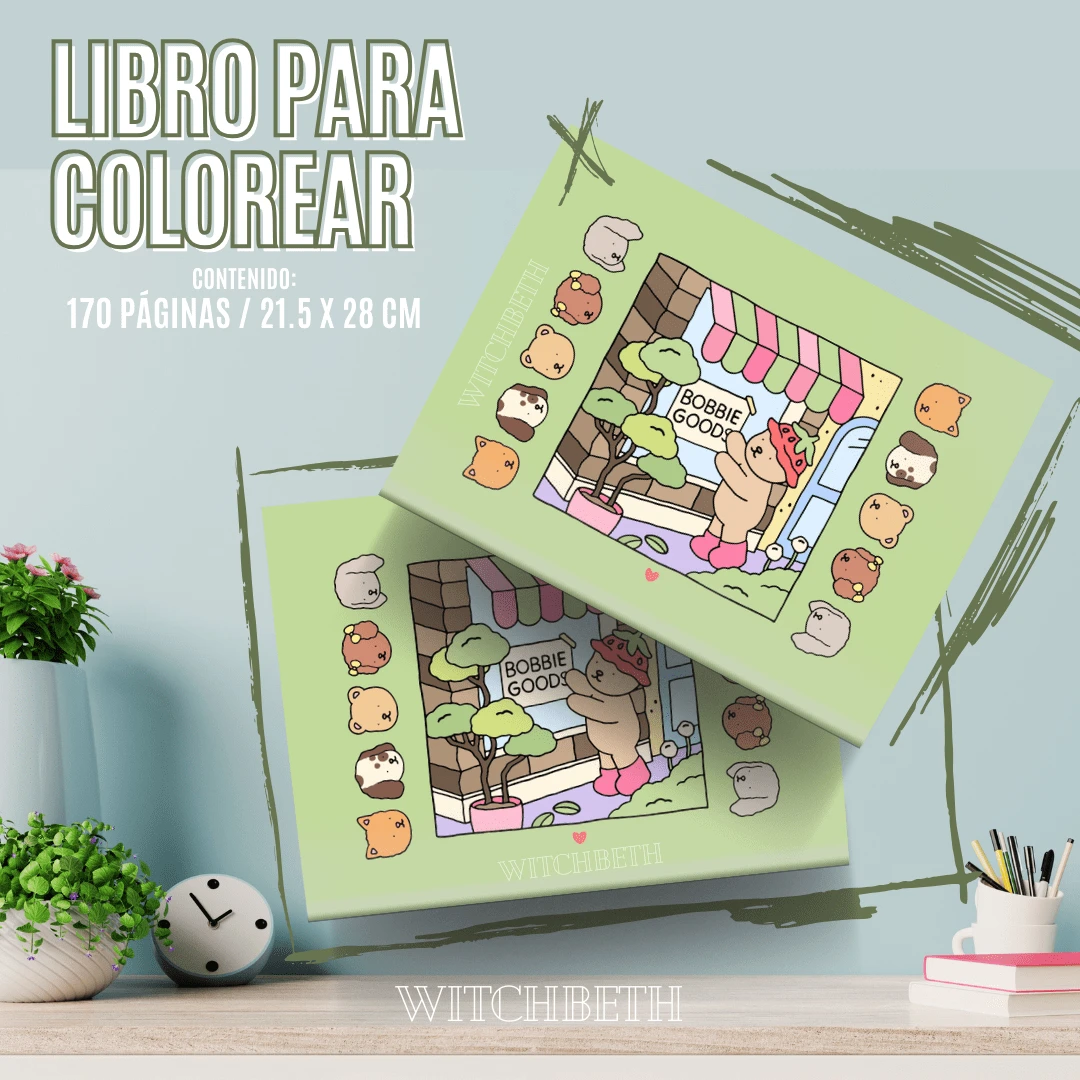 Bobbie goods anti stress coloring book 170 pages shein pt