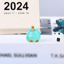 6色6入DIY夜光萌趣肥嘟嘟小雞夜燈裝飾材料樹脂小配件微景觀飾品 - 彩色 - 查看 6