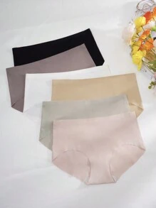 6 条装 女士无缝性感舒适加固腰带透气薄款内裤，运动风格