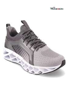 Valentine's Day Womens Running Shoes Festival Gift Athletic Tennis Sneakers Sports Walking Shoes - 灰色 - 查看 3