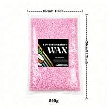 500克蠟珠，硬蠟豆，適用於全身巴西比基尼臉部腿部眉毛無痛脫毛，男女均適用，在家也可輕鬆搞定 - 粉色 - 查看 5