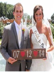 1/5/6入組「伴娘」銷金帶給未婚新娘，單身派對、婚禮、新娘淋浴裝飾用品 - 彩色 - 查看 4