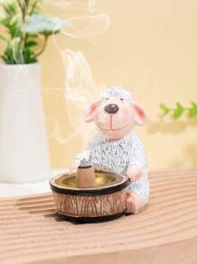 1pc Cute Sheep Shaped Incense Burner, Home Decor - Multicolor - View 3