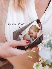 1pc Custom Mom Photo Wallet Card, Personalized Photo Wallet Insert Card, Custom Mom Photo Wallet Card, Personalized Engraved Wallet Card With Picture, Personalised Photo Wallet Purse Card, Wallet Card For Mom, Mother's Day Gift Pets, Grandparents, Children For Christmas, For Winter, For Fall/Autumn, For Holiday Treasure Finds, Winter Fashion, Christmas Gift, Personalized Christmas Ornaments, Personalized Gifts For Women/Men
