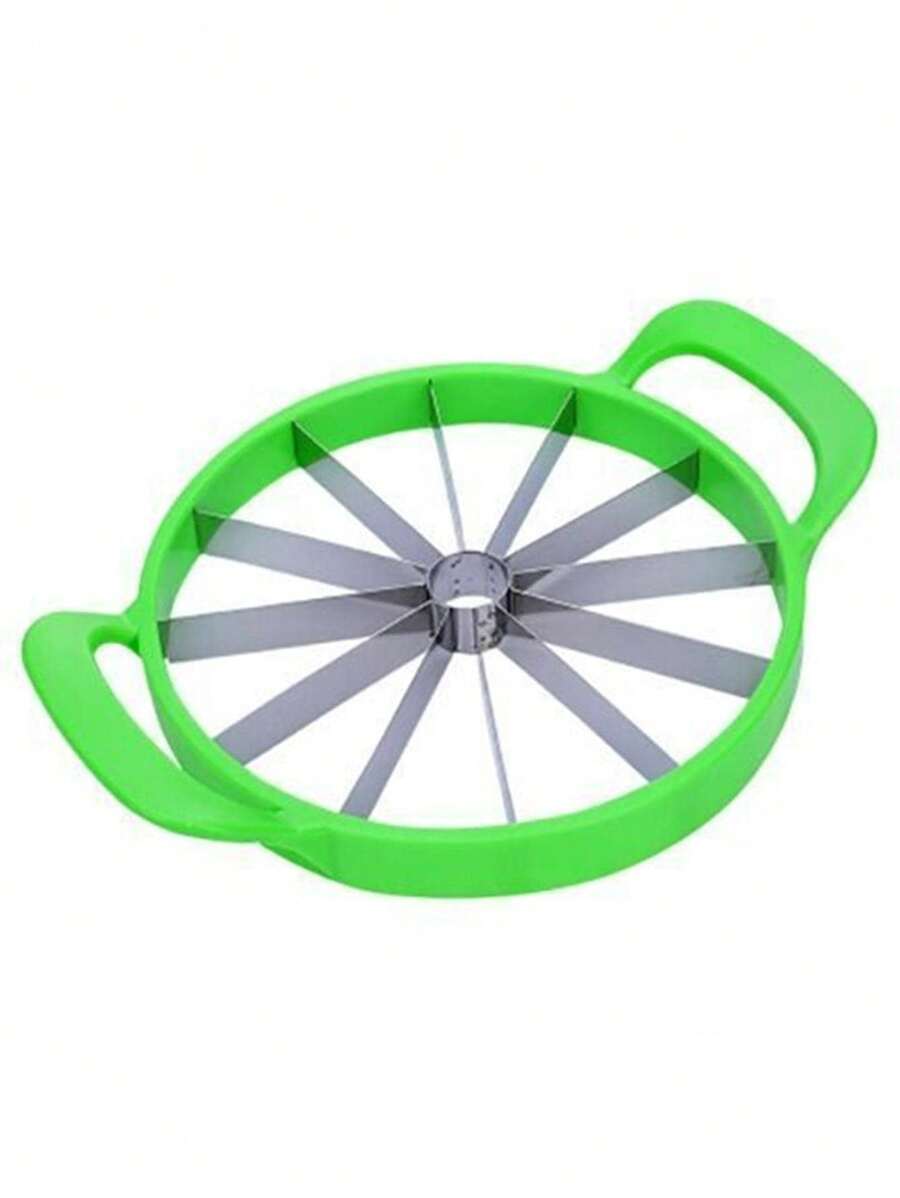 1pc Green Watermelon Cutter With 12 Blades, Melon Slicer And Fruit