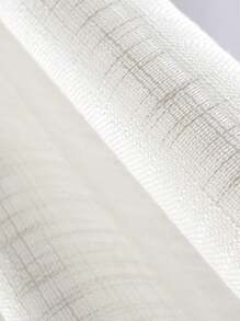 1PC Solid White Semi-Blackout Window Sheer For Versatile Decoration