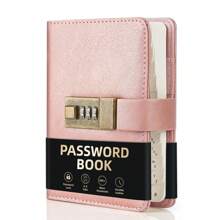 Carnet de mots de passe avec verrou, carnet de mots de passe avec onglets alphabétiques, plus de 600 espaces de mots de passe, organisateur de mots de passe, journal de bord avec verrou, stockage de mots de passe pour les connexions à l'ordinateur et au site Web,