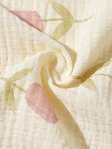 1pc Printed Pattern Soft & Comfortable Breathable Baby Swaddle Blanket - Multicolor - View 3