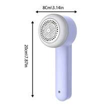 Mini Fabric Shaver, Electric Lint Remover, Portable Lint Shaver, Sweater Shavers To Remove Pilling, Large Fuzz Remover For Clothes Couch Furniture - Purple [15000 Rpm] - View 6