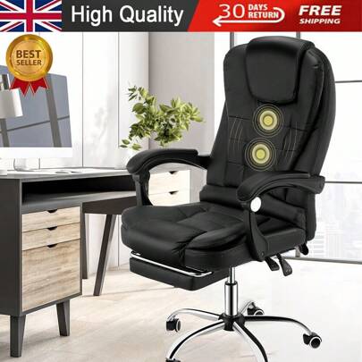 OYAJIA Computer Chair Office Chair Desk Gaming Chair Executive Swivel Recliner Luxury Executive Racing Gaming Office Chair Gas Lift With Footrest