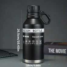 1入組 1200毫升便攜式水壺，戶外運動瓶，登山掛鉤鍋，露營鍋，304不銹鋼保溫杯，雙層保溫冷藏水壺 - 藍色 - 查看 11