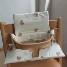 Hàn Quốc Di Động Hoạt Hình Trẻ Em Đệm Ghế Ăn Và Phát Triển, Ghế Cao Cấp Cho Bé Miếng Lót Ghế, Chống Bẩn - Màu be - Xem 3
