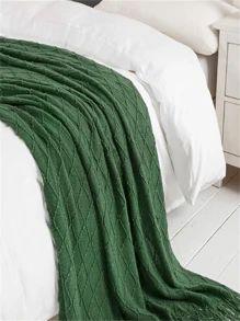 1pc Soft Textured Solid Color Knit Sofa Cover Blanket, Lightweight And Warm, Suitable For Living Room, Outdoor Home Use