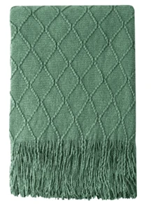 1pc Soft Textured Solid Color Knit Sofa Cover Blanket, Lightweight And Warm, Suitable For Living Room, Outdoor Home Use