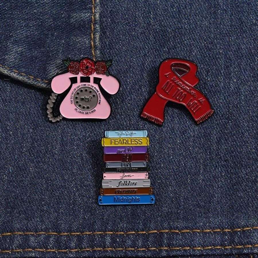 3 Broches En Métal Chat Et Livre - Accessoire Mignon Et Créatif, Cadeau Pour Amateurs De Lecture Et Chats