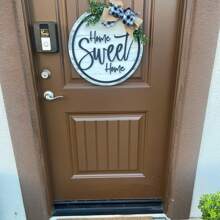 Colgador de puerta de "Home Sweet Home", decoracion de puerta principal, Colgador de puerta de "Home Sweet Home", decor de "Home Sweet Home", decoraciones de "Home Sweet Home", Corona de "Home Sweet Home", Corona de bienvenida para la puerta de entrada, Regalo colgante para la decoración de interiores y exteriores en granjas, bares, salas y hogares.