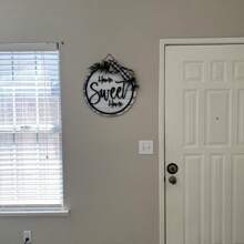 Colgador de puerta de "Home Sweet Home", decoracion de puerta principal, Colgador de puerta de "Home Sweet Home", decor de "Home Sweet Home", decoraciones de "Home Sweet Home", Corona de "Home Sweet Home", Corona de bienvenida para la puerta de entrada, Regalo colgante para la decoración de interiores y exteriores en granjas, bares, salas y hogares.