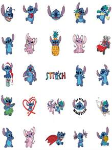 50 pegatinas de Stitch - Multicolor - Ver 5