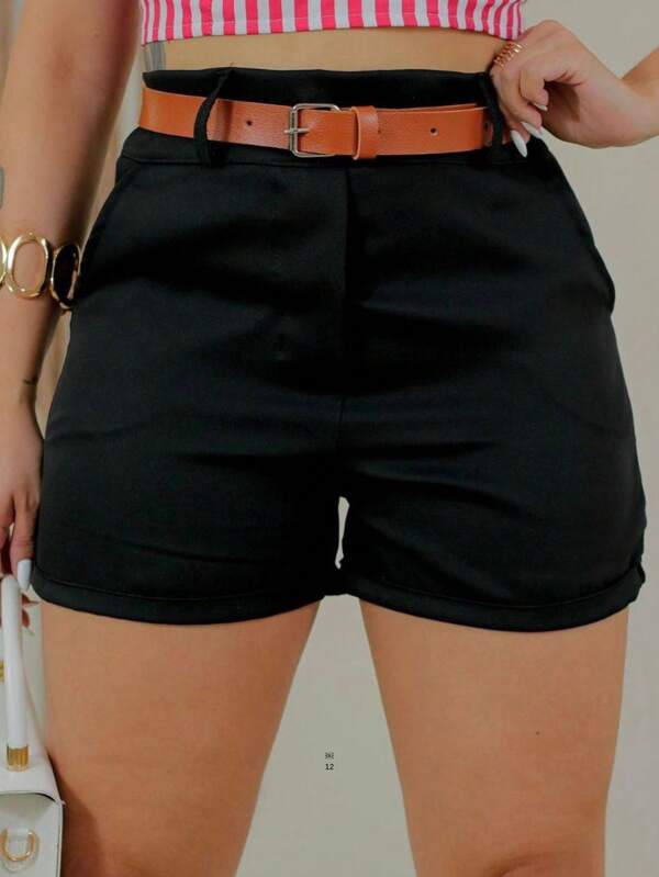 Short Alfaiataria Com Cinto