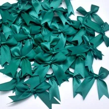 50入組大布製蝴蝶尾形狀褐帶禮物包裝彩色可愛蝴蝶結，適用於裝飾糖果、蛋糕、爆米花並封口禮物袋，適用於派對裝飾