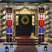 Couplets de porte de soldat Casse-Noisette de Noël, couplets de soldat Casse-Noisette pour Noël, un paquet de feuilles