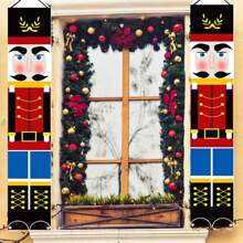 Couplets de porte de soldat Casse-Noisette de Noël, couplets de soldat Casse-Noisette pour Noël, un paquet de feuilles