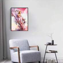 方塊鑽石繪畫 - 魔術方塊 - 全鑽 [組] 30*40cm 美麗的女人畫像 - 彩色 - 查看 3