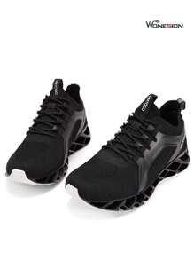 Valentine's Day Womens Running Shoes Festival Gift Athletic Tennis Sneakers Sports Walking Shoes - 黑色 - 查看 2