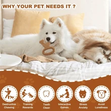 犬用品 珊瑚形磨牙咀嚼玩具 適用於中大型品種，適合訓練和清潔牙齒