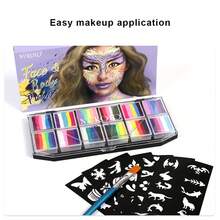 12-Color Water-Soluble Body Paint Palette,  Face Paint Cream - Multicolor - View 4