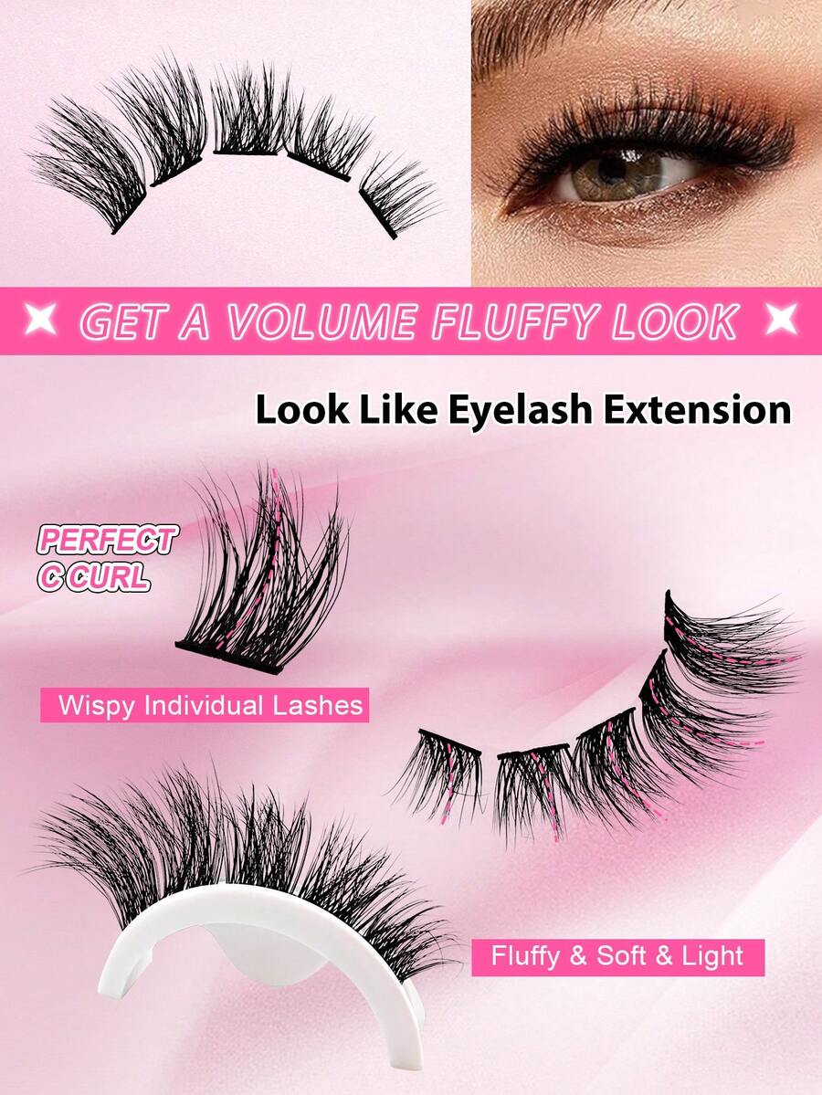 120Pcs DIY Lash Extension Kit Individual Lashes Cluster 816mm Mix