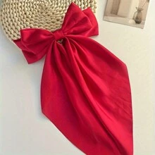 1/3/Pcs/Conjunto 24 Grampos de Cabelo Grandes de cetim Multicoloridos Fashion com Laços Oversized para Mulheres, Meninas, Novidades na Primavera, Vintage, Presilhas de Cabelo de Barrete de Metal com Laço Grande para Acessórios de Cabelo - Multicolorido - Visão 14