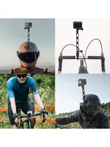 1pc Black Aluminum Alloy Sports Camera Extension Arm Bracket For Gopro10/Action/Insta360 One Camera - Black - View 4