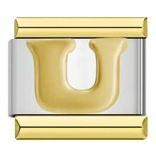 1 Đồng Hồ Thép Không Gỉ Charm Ý 26 Chữ Cái Vòng Tay Co Giãn Có Thể Tháo Rời Mô Đun Liên Kết Nam Nữ Unisex Trang Sức - Vàng - Xem 22