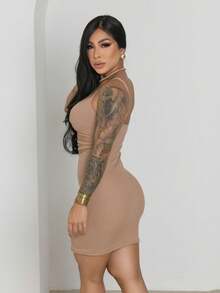 Women Dresses - 米色 - 查看 2