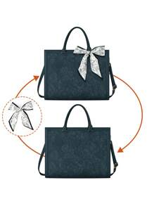 Laptop Bag For Women 15.6 Inch Laptop Tote Bag Waterproof Leather Computer Tote Bag Business Lightweight Office Briefcase Large Capacity Handbag Shoulder Bag - màu xanh lá - Xem 7