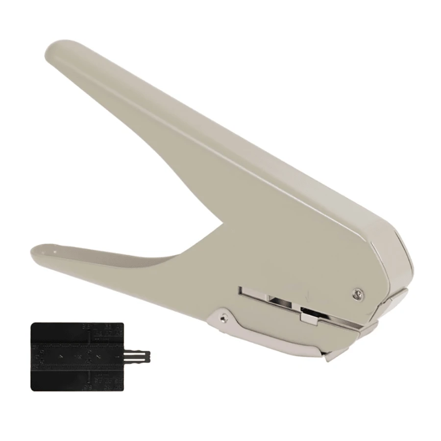 Gray Mushroom Shape Hole Punch & Precision Mushroom Paper Punch With Ruler, Suitable For Notebooks, Photos, Magazines & Cardboards - Grey - View 1