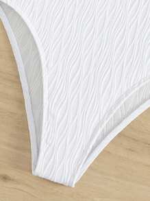 Bộ đồ bơi Monokini khoét sâu gợi cảm mới với thiết kế nâng ngực cho phụ nữ khoe vóc dáng thon thả, hoàn hảo cho kỳ nghỉ hè cao cấp - trắng - Xem 8