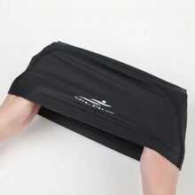 1 件男女通用大号防水泳帽 - 保护耳朵，适合长卷发 - 适合成人训练、沙滩必需品、沙滩配件、泳池浮球 - 粉色 - 查看 4